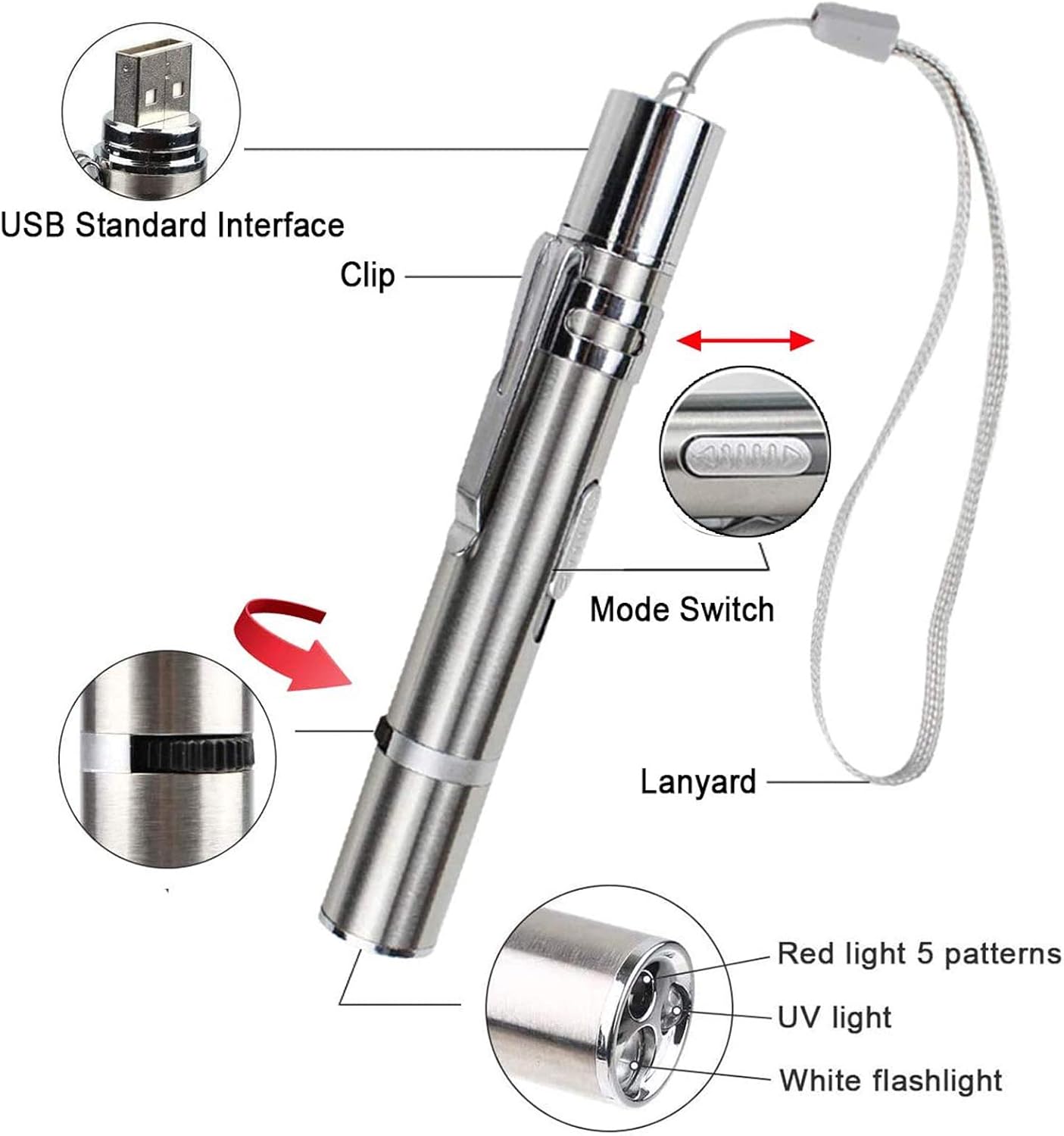 Cat Toys for Indoor Pets,Laser Pointer for Cats Dogs,Interactive Pet Toy - Image 2