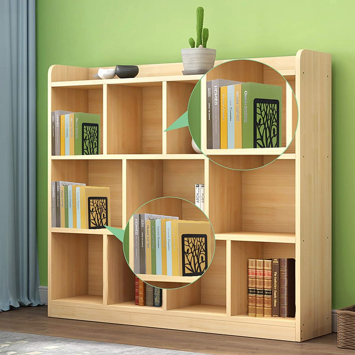 Book Ends, Book Ends for Shelves, Decorative Bookends for Heavy Books - Image 6