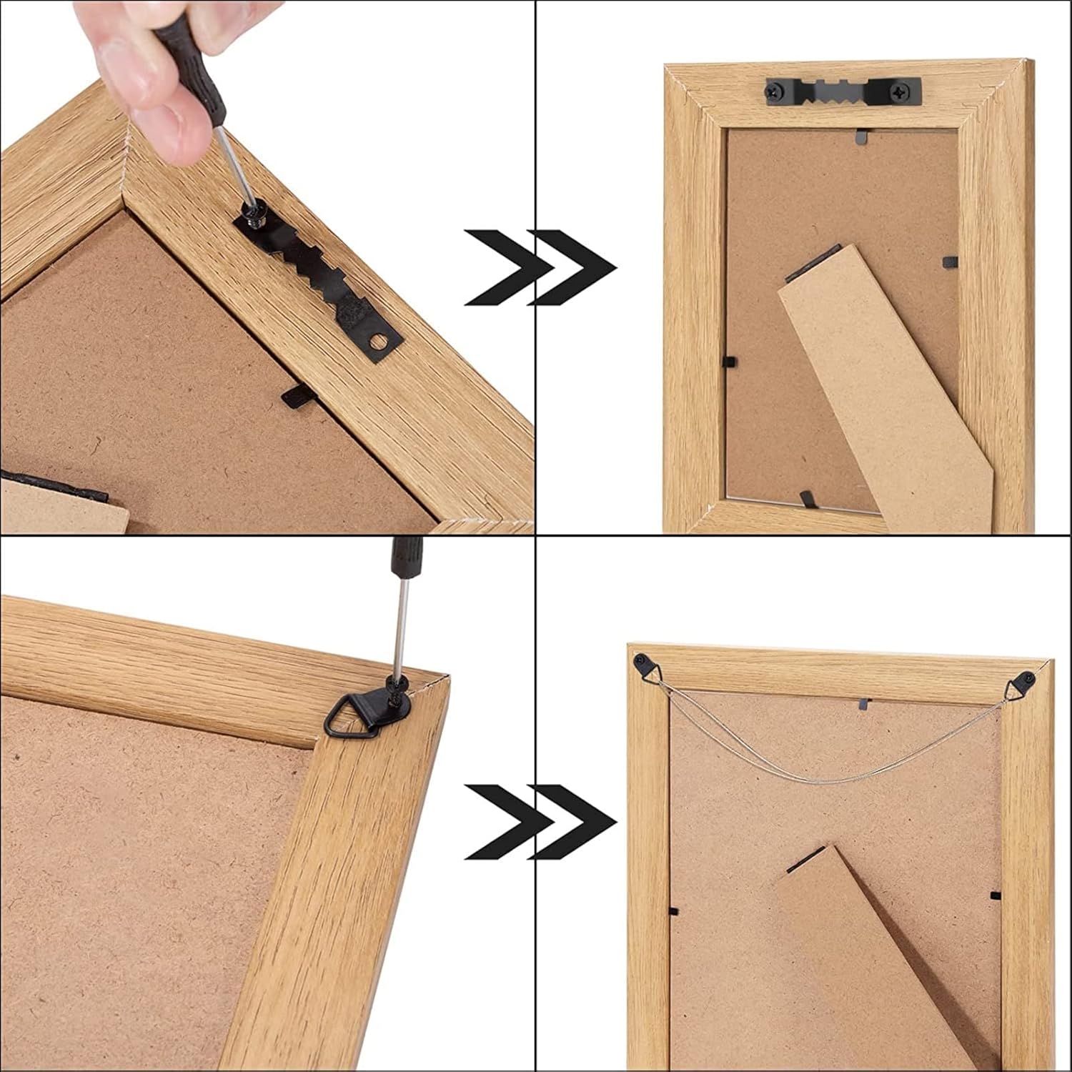 Picture Hanger and Hook Set - 251 Pieces of Frame Hanging Hardware, Sawtooth - Image 4