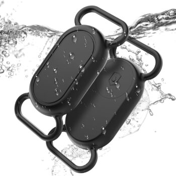Dog Collar Holder(2 Pack) for Galaxy Smarttag2, Waterproof Silicone Case for Pet