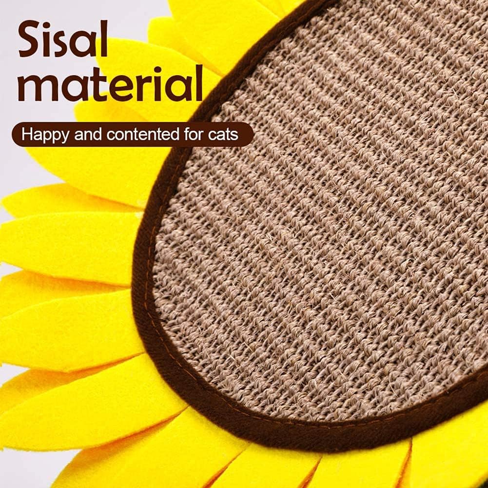 Cat Scratching Post, Sunflower Claw Scratching Post for Kitty, Natural Sisal - Image 3