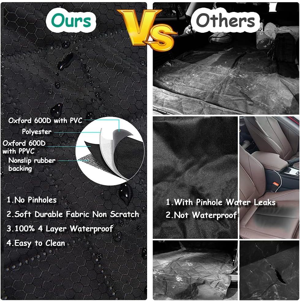 Dog Car Seat Cover for Back Seat Cover for Kids,Non Stick Fur Rear Seat - Image 6