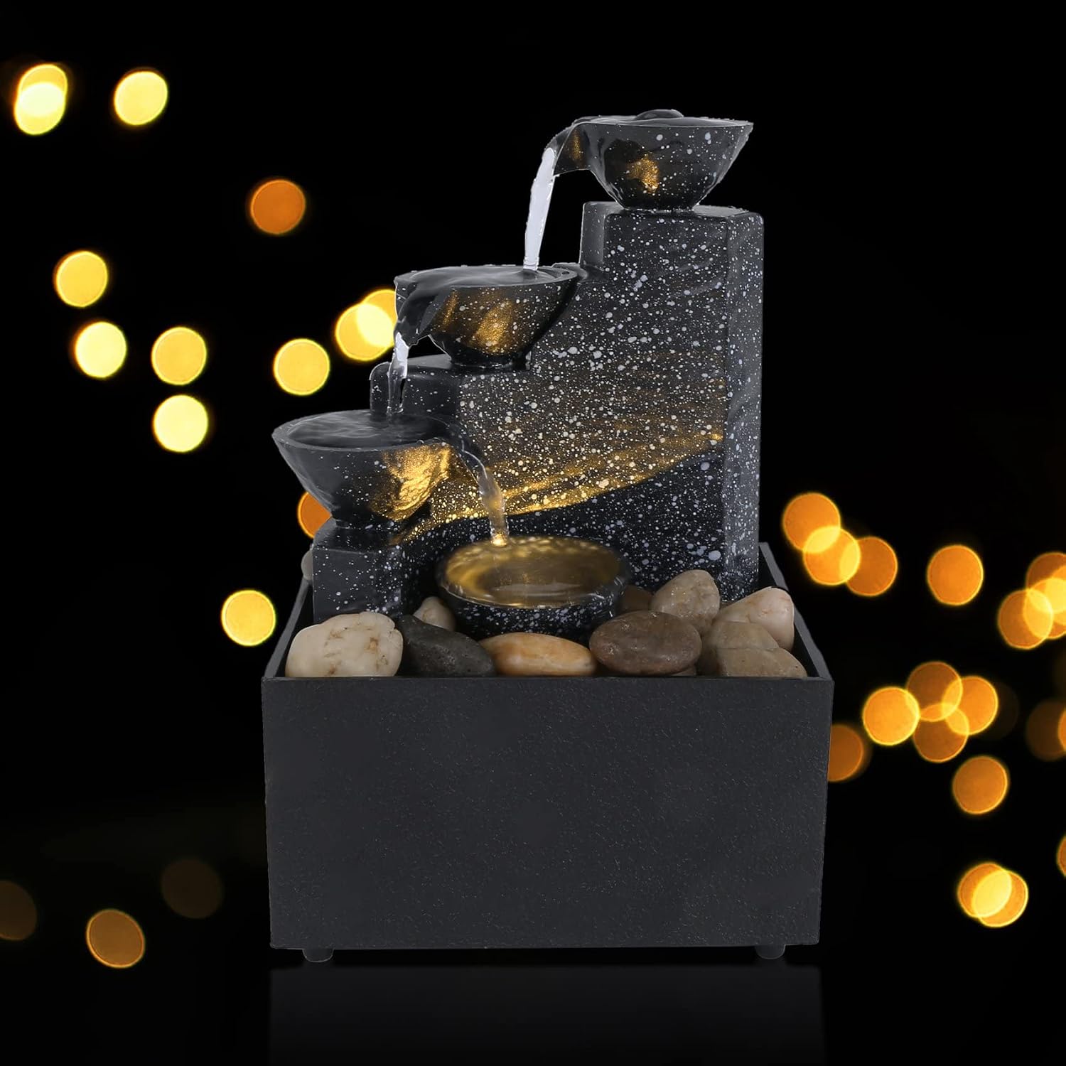 Home Office Desktop Small Fountain Lucky Flowing Water Ornaments Landscape - Image 7