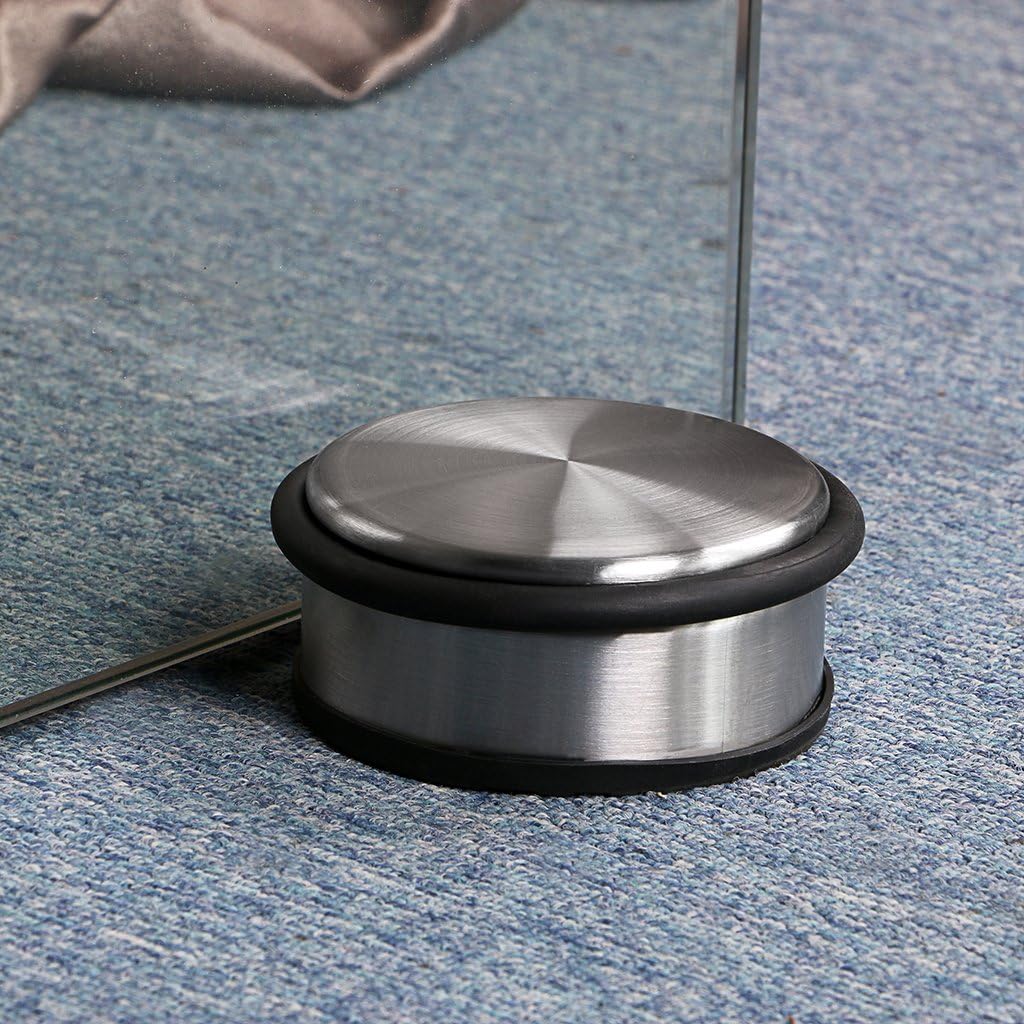 Heavy Duty Floor Door Stopper No Drill, Durability Stainless Steel Door Stops - Image 3