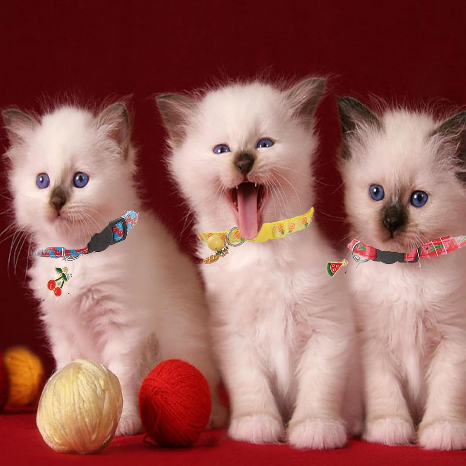 Cat Collars,7 Pack Cat Collar with Bells,Safety Breakaway Cat Collars Adjustable - Image 5