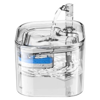 Cat Water Fountain, Pet Water Dispenser with Two Flow Modes, Replacement Filter