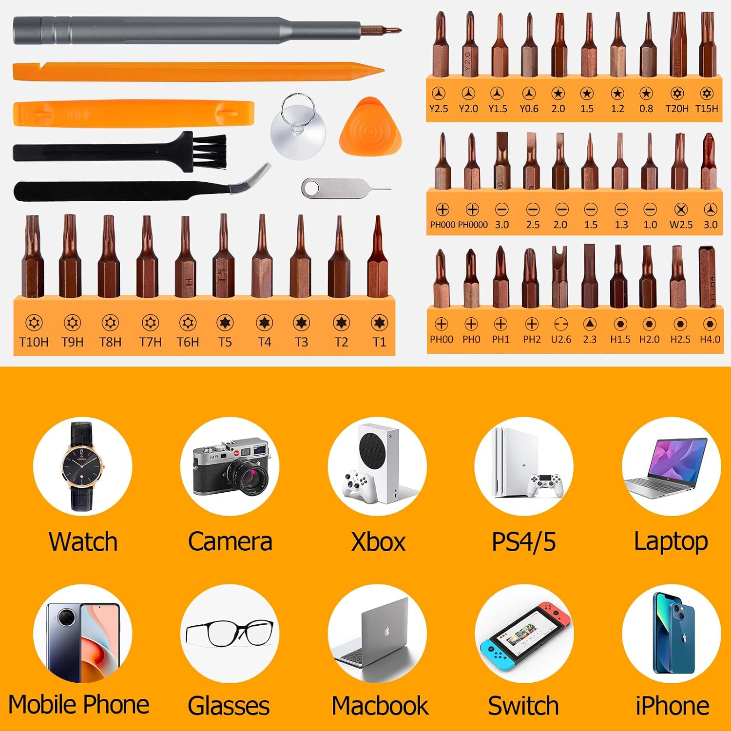 48 pieces precision mechanic screwdriver set, mini tool set with Torx - Image 6