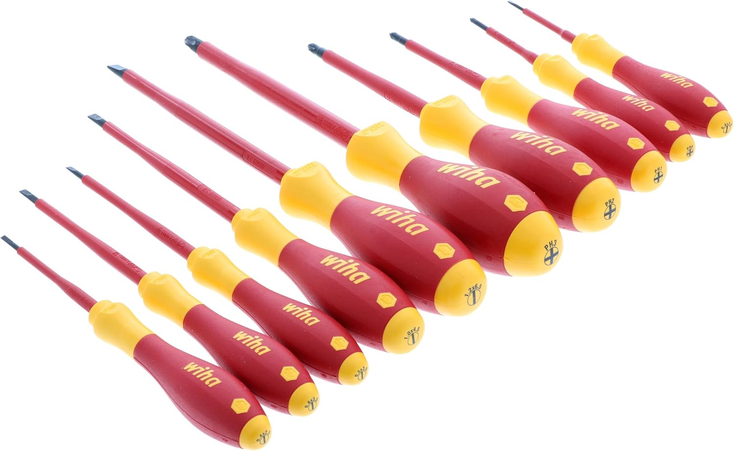 Slotted and Phillips Insulated Screwdriver Set, 1000 Volt, 10 Piece - Image 2