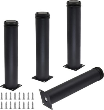 4pcs Adjustable Furniture Legs, 10 Inch / 250 mm Stainless Steel Furniture Legs