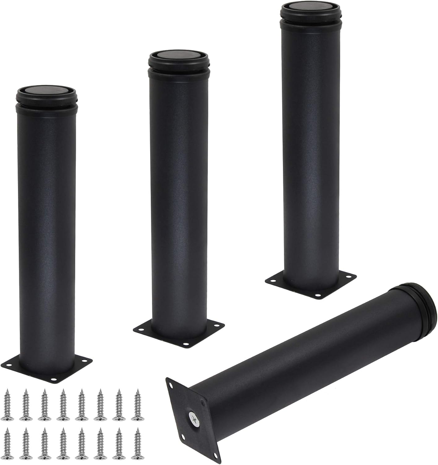 4pcs Adjustable Furniture Legs, 10 Inch / 250 mm Stainless Steel Furniture Legs