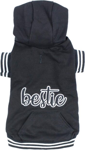 Parisian Pet Bestie Basic Dog Hoodie - Stylish Pullover Sweatshirt for Dogs