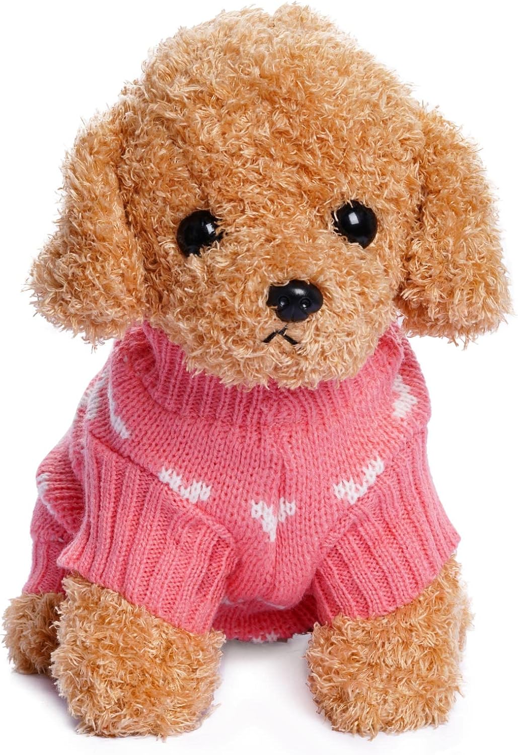 Dog Knitted Sweater Dog Heart Sweater Puppy Sweater Warm Soft Pet Holiday - Image 6