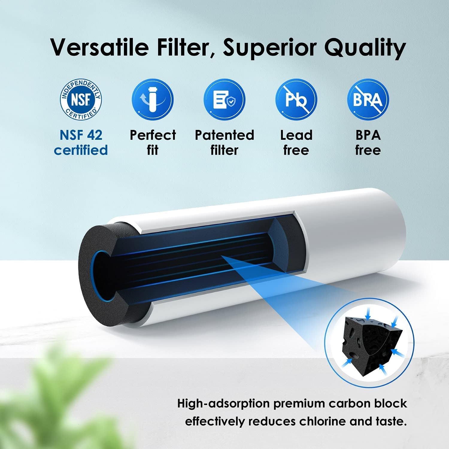Fridge Water Filter, Compatible with Samsung DA97-17376B, DA97-08006C, HAF-Qin - Image 4