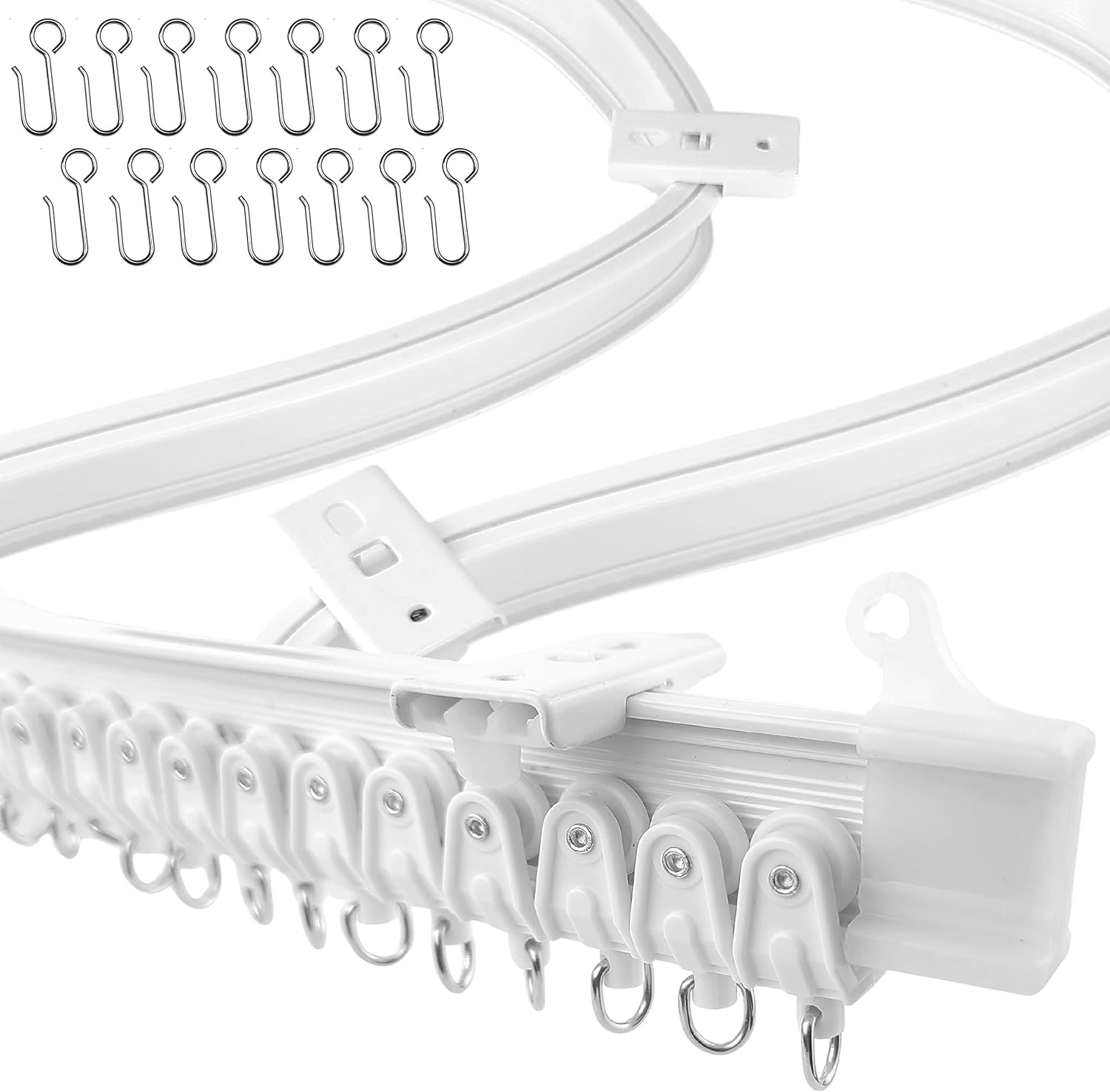 Ceiling Curtain Track - Ceiling Track Ceiling Mount for Curtain Rail with Track