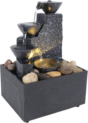 Home Office Desktop Small Fountain Lucky Flowing Water Ornaments Landscape