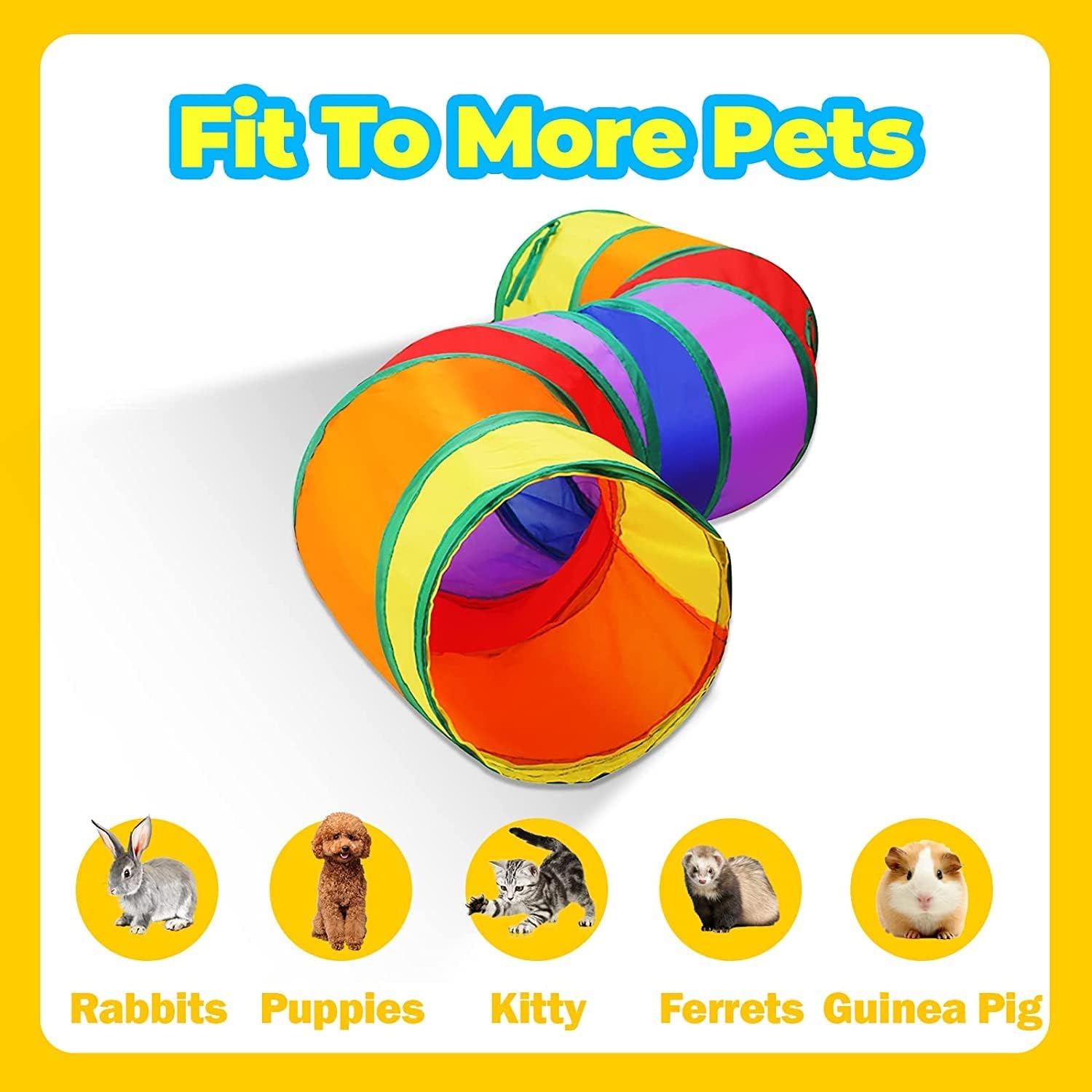Cat Tunnel Tube S Tunnels: Cat Toys-Extensible Collapsible Cat Play Tent - Image 6