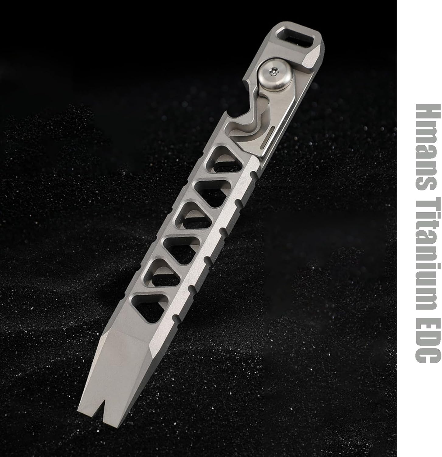 EDC Pry Bar Multi Tool Crowbar Bottle Opener Nail Puller Pocket Size - Image 7