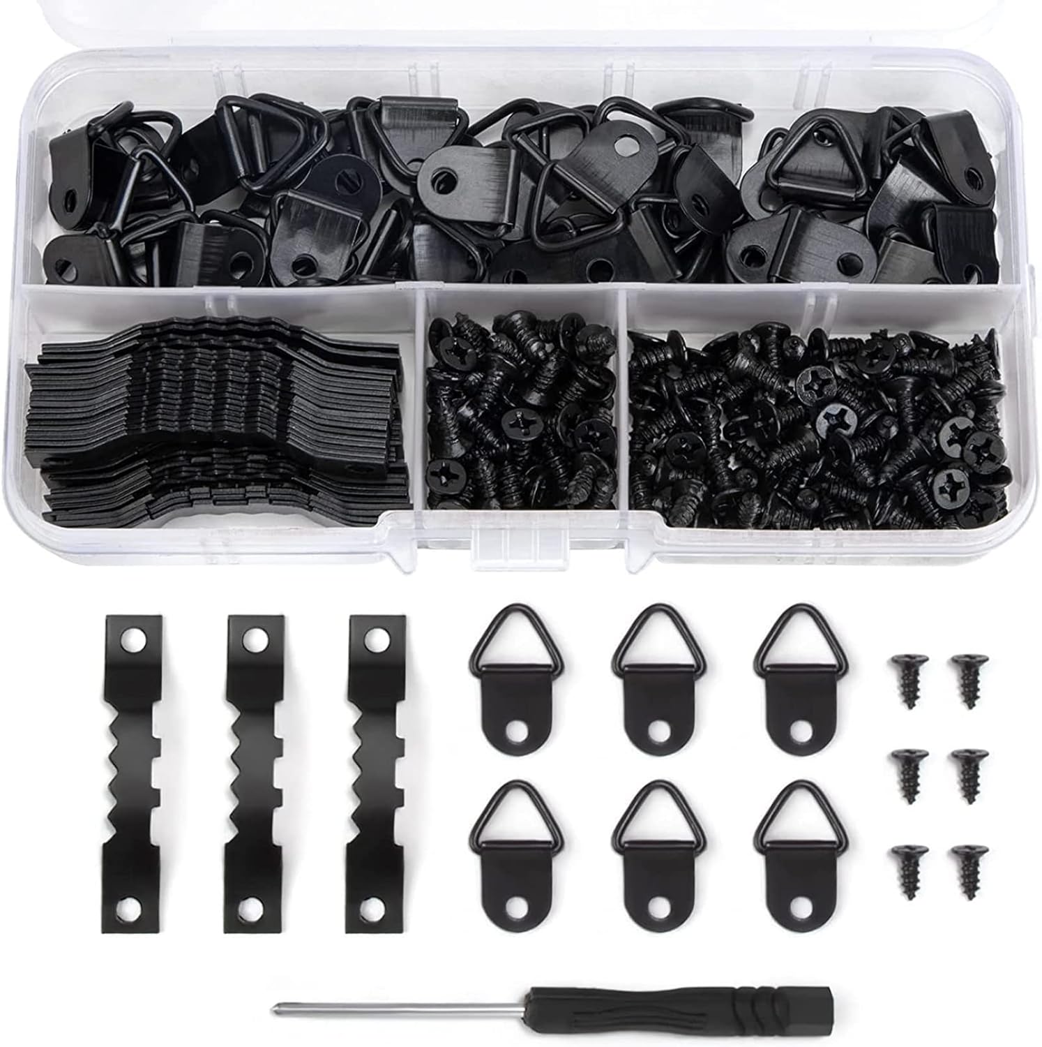 Picture Hanger and Hook Set - 251 Pieces of Frame Hanging Hardware, Sawtooth