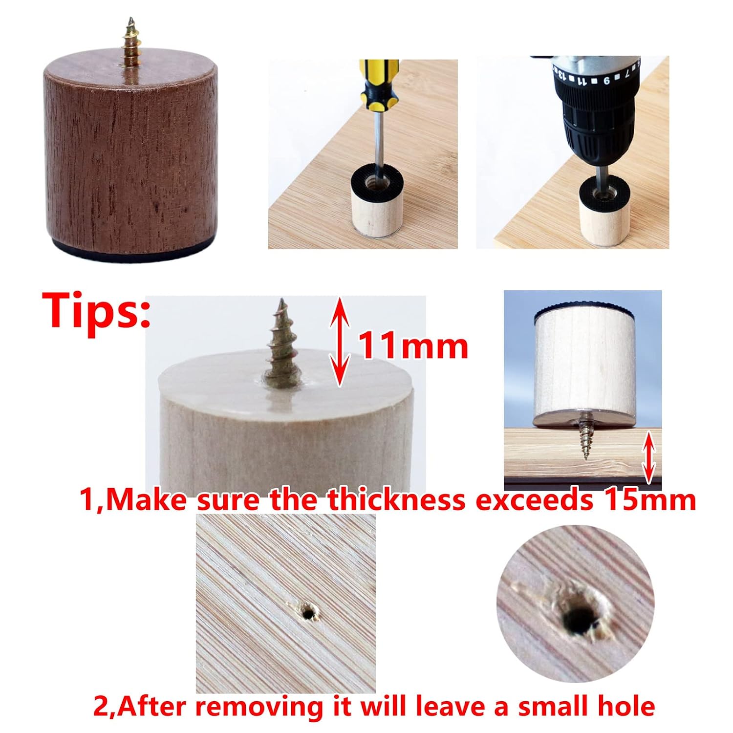 Cutting Board Feet, Walnut Chopping Board Feet, Cutting Board Feet Non Slip - Image 4