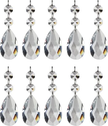 Teardrop Crystal, Pack of 10