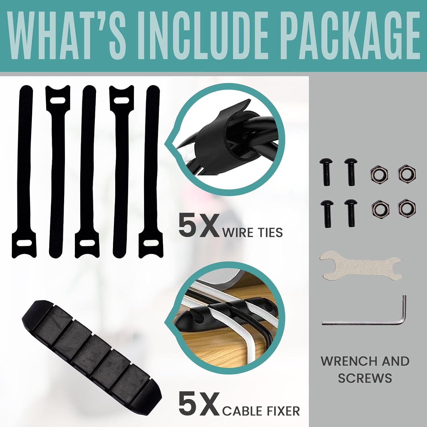 Under Desk Cable Management Tray | No Drill Under Desk Cord Holder - Image 7