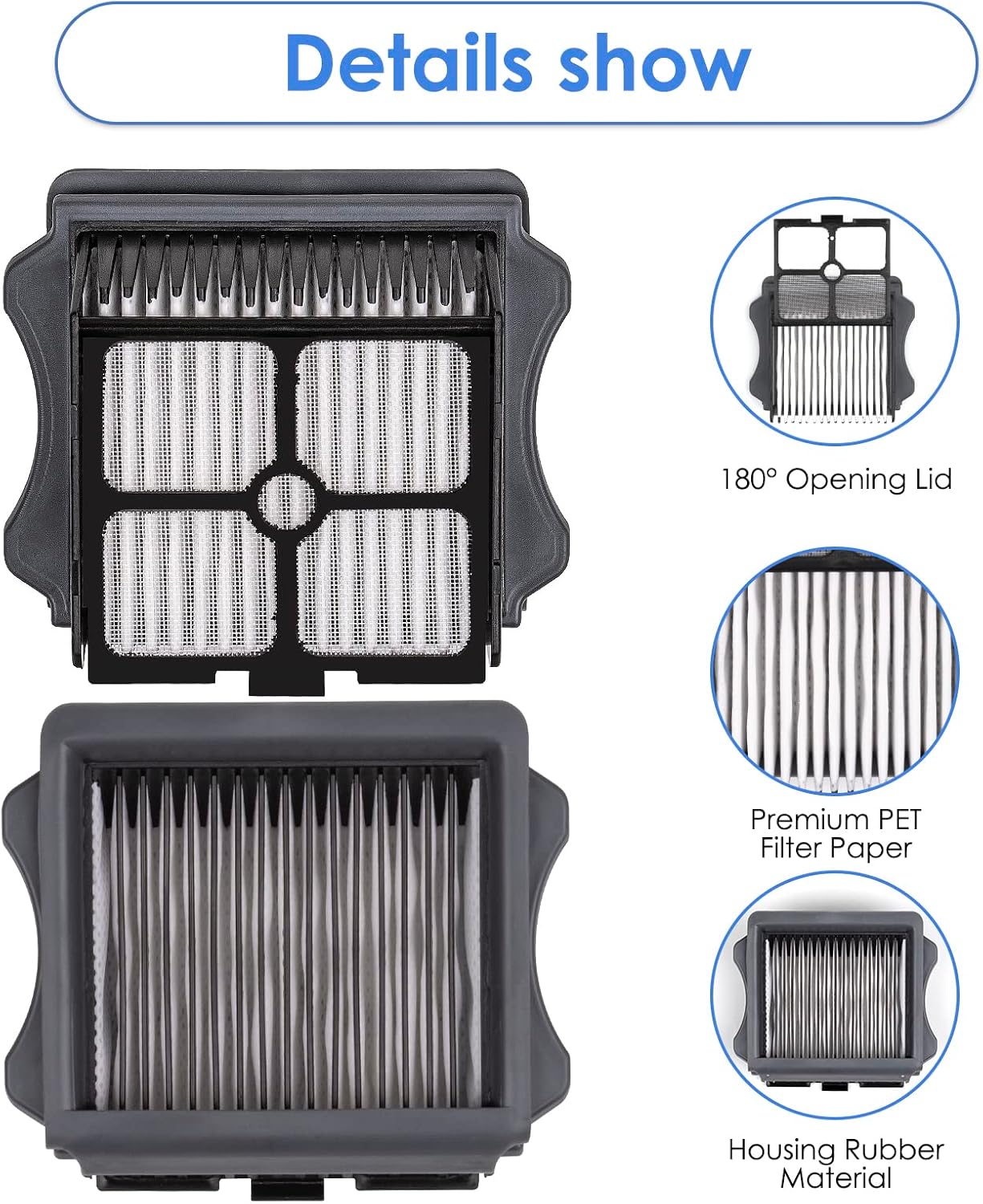 (5 Pieces) HEPA Filters Compatible with Tineco iFloor 3/ Floor One S3/ Floor One - Image 6