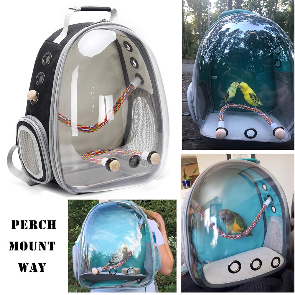 Bird Backpack Carrier Cage, Bird Travel Backpack with Stainless Steel Tray Bird - Image 3
