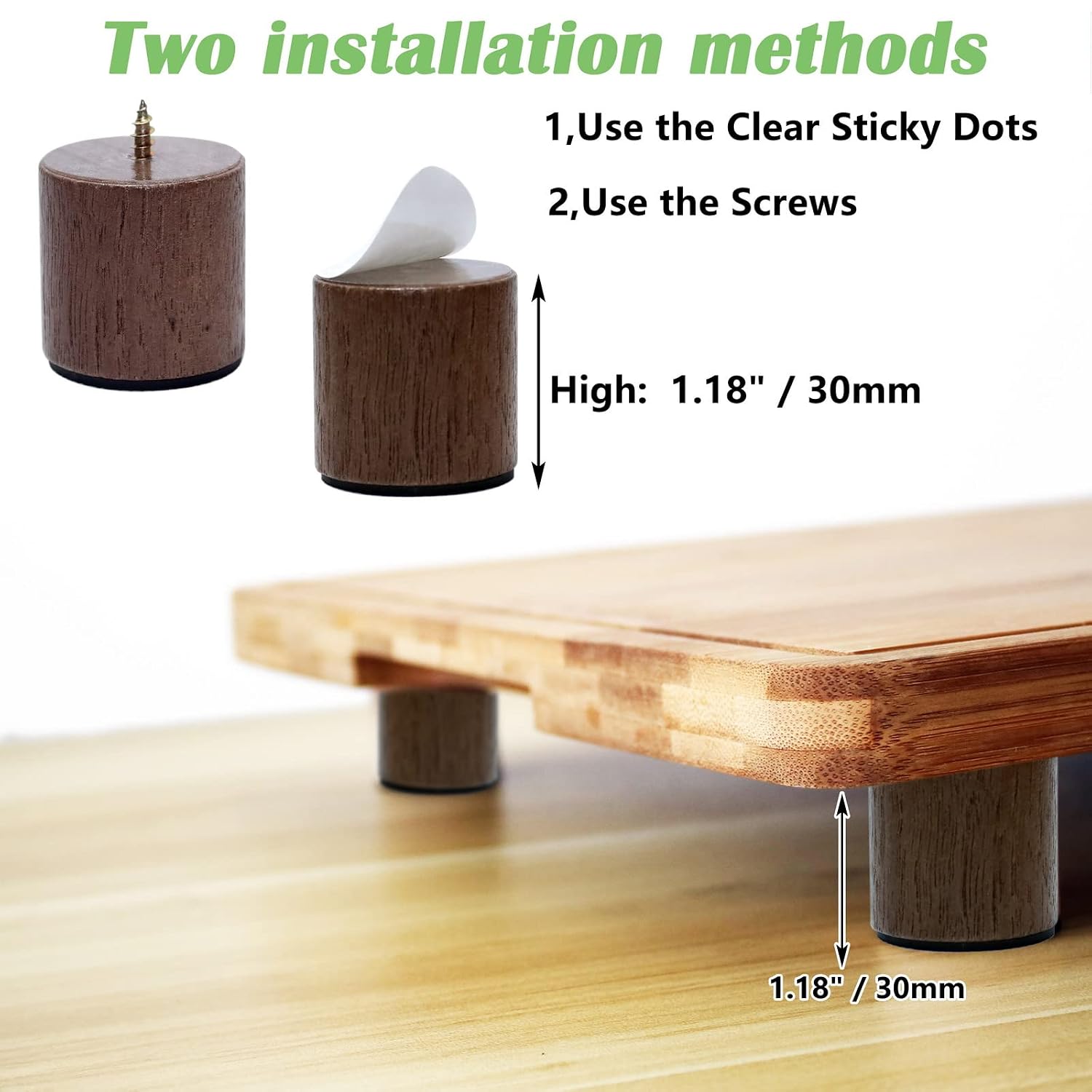 Cutting Board Feet, Walnut Chopping Board Feet, Cutting Board Feet Non Slip - Image 2