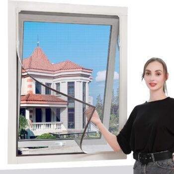 DIY Adjustable Magnetic Window Screen Max 56"x35"W Fits Magnet Screen mesh Easy