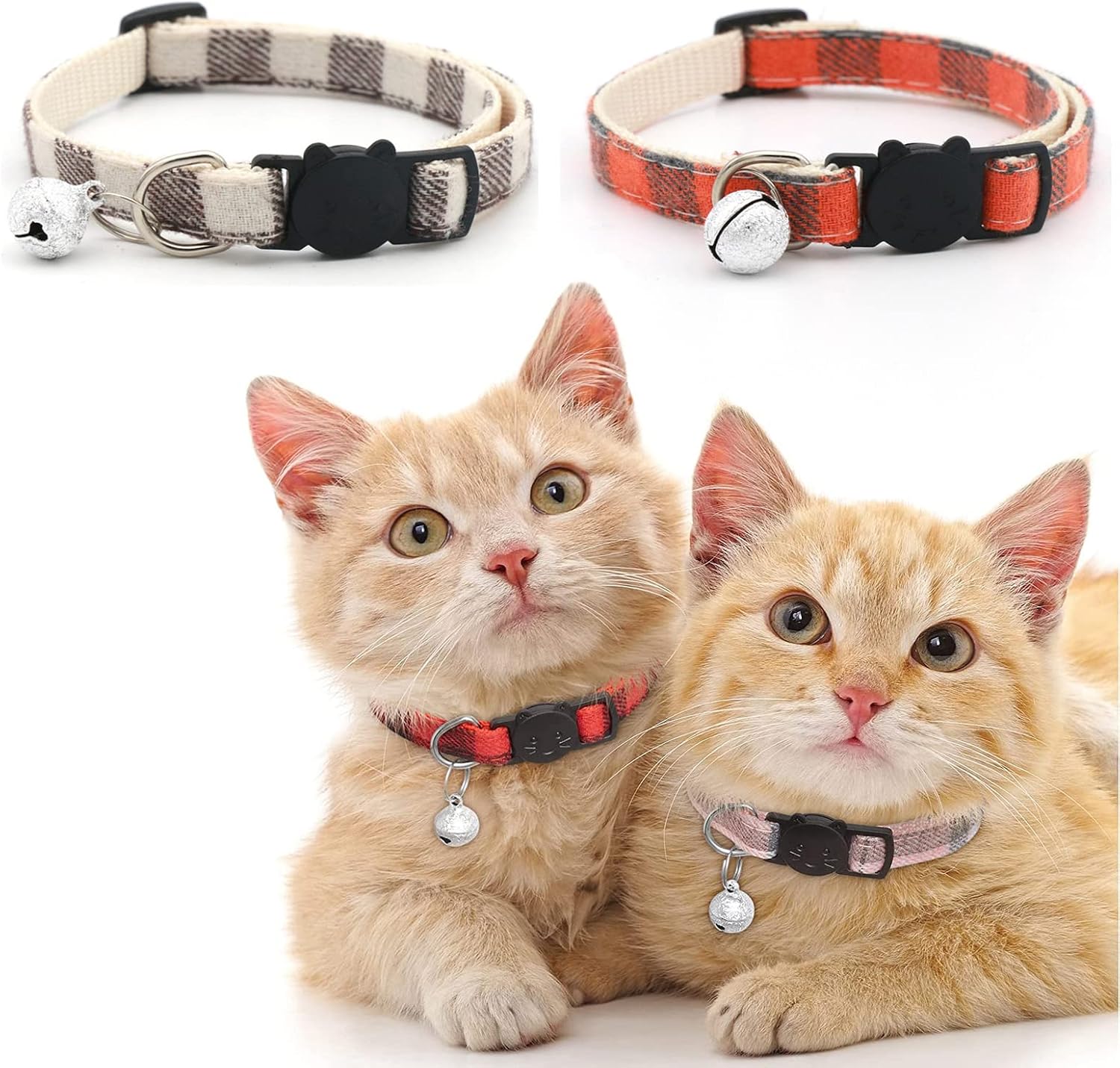 Cat Collar,6PCS Kitten Collar,Cat Collars for Girl Cats,Breakaway Cat Collars - Image 4