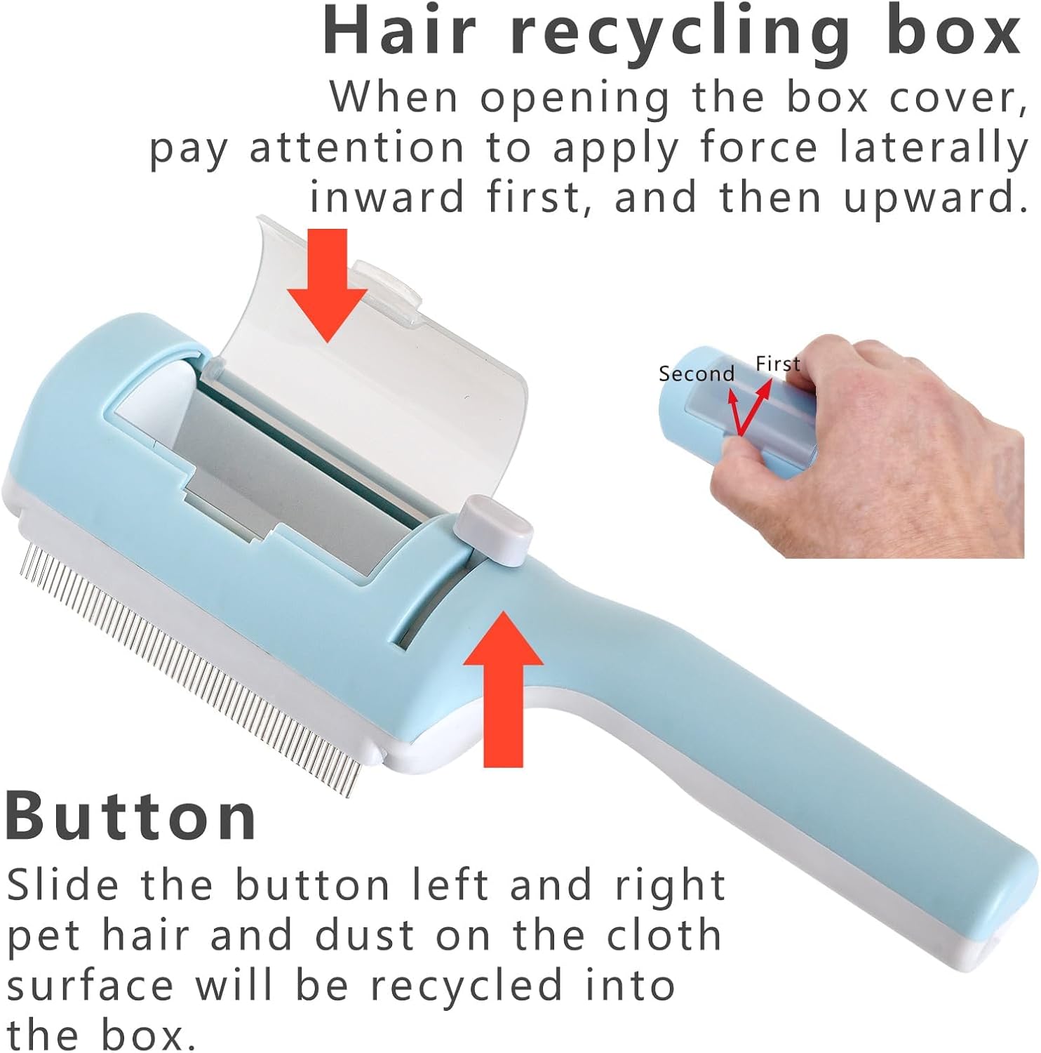 Cat Brush for Grooming, Cat Hair Brush no with Water, Cat Sticky Brush - Image 5