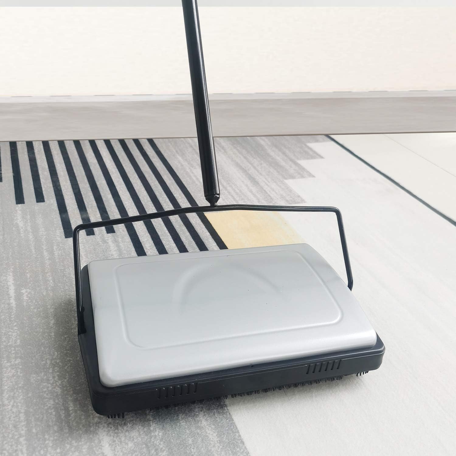 Quiet Carpet Sweeper, Floor Sweeper with Pig-Bristles, Suitable for Carpet - Image 6
