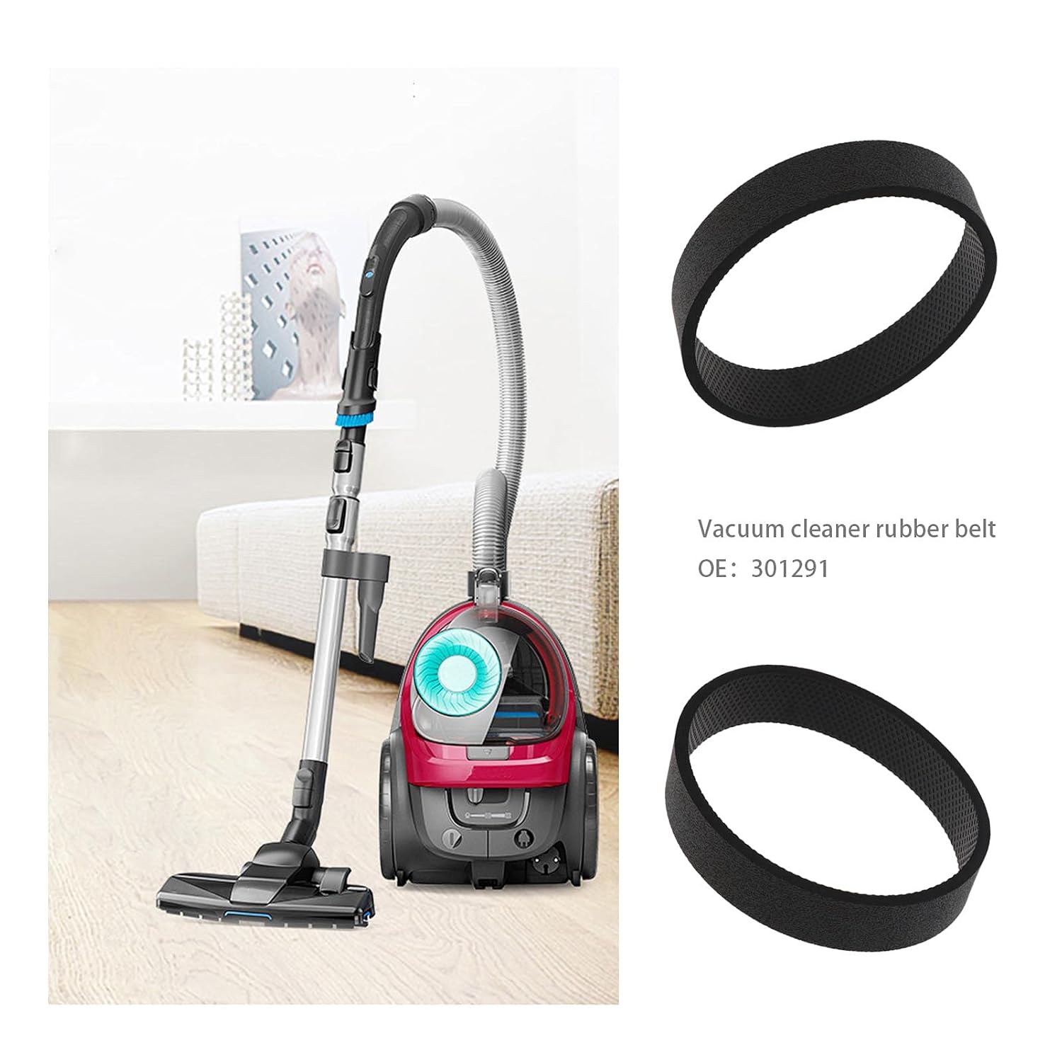 5X Vacuum Cleaner Drive Belt Compatible with Kirby G3 G4 G5 G6 G 2000 G 2001 - Image 2