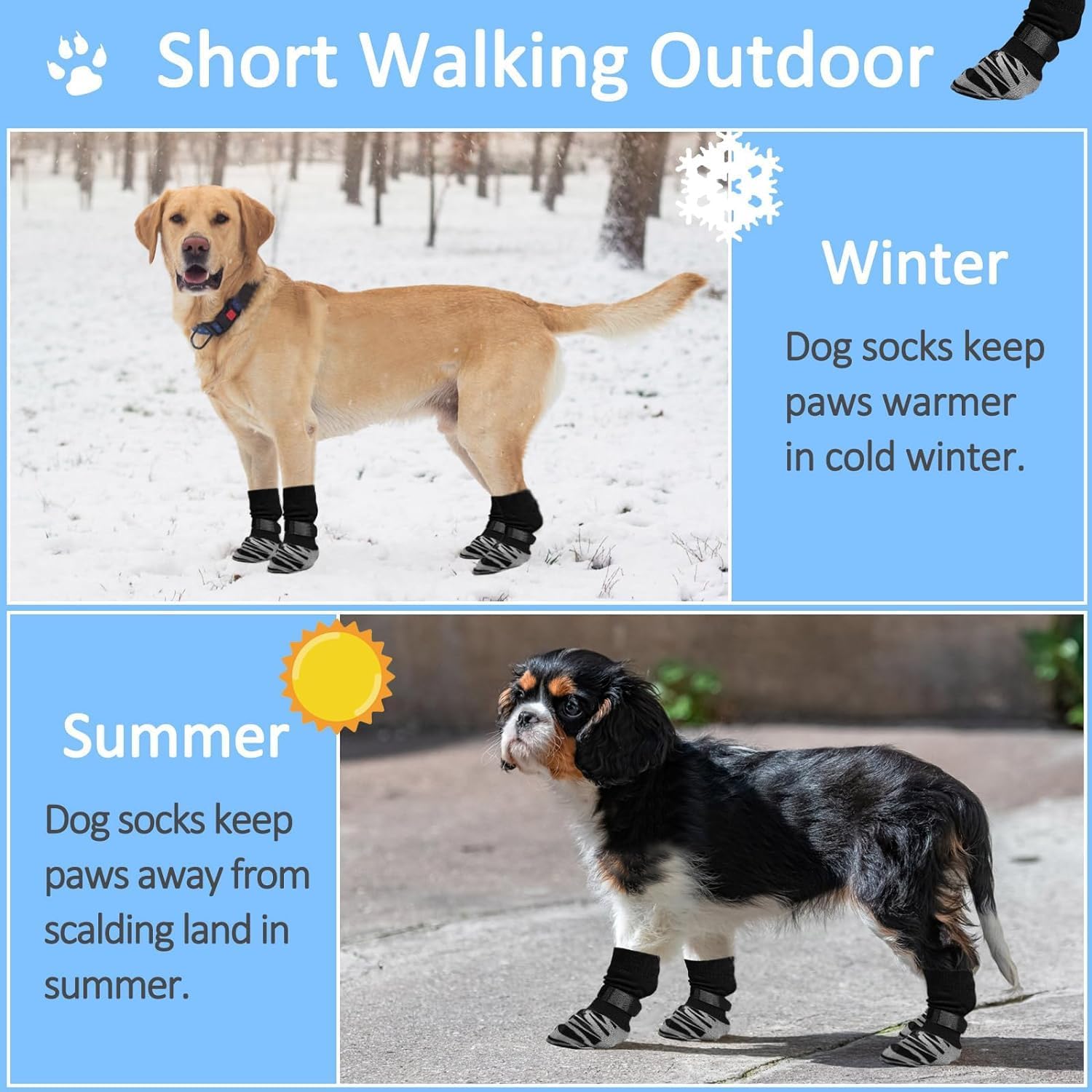 Anti-Slip Dog Socks, Premium Non-Slip Dog Socks for Hardwood Floors,Extra Thick - Image 2