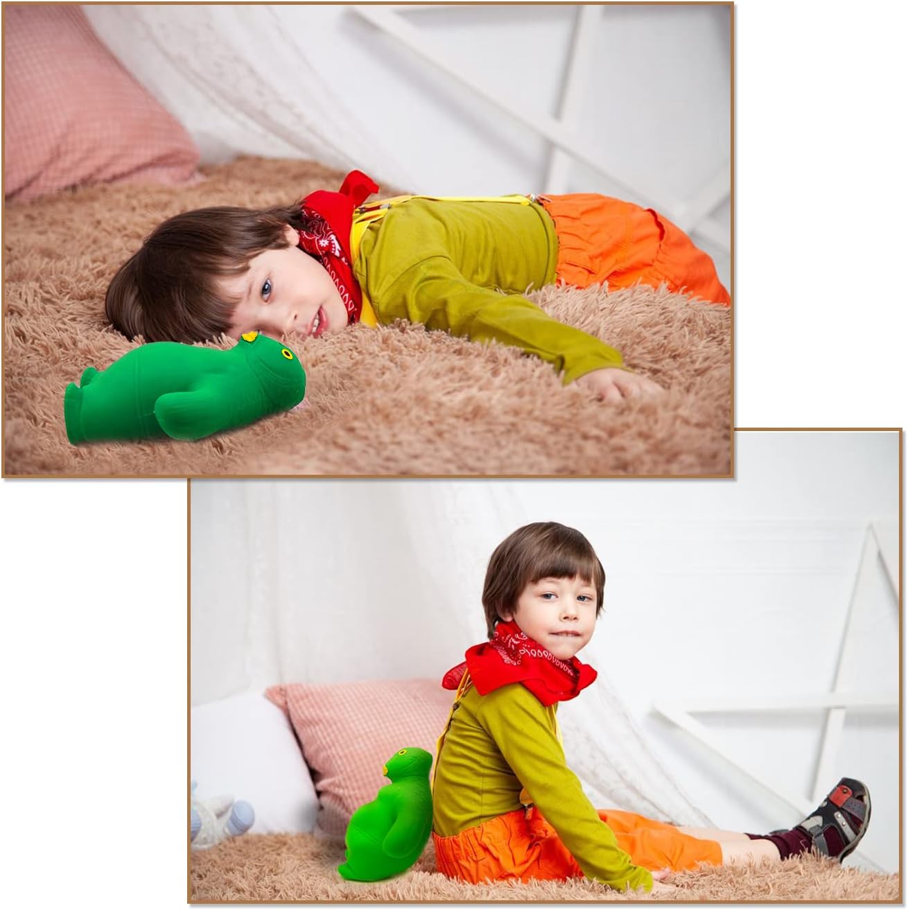 Imitating Small Fish, Baydways 14cm Green Small Fish, TPR Material, Cute Stress - Image 7