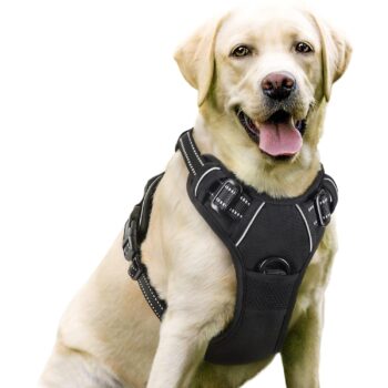 Dog Harness No-Pull Pet Harness Adjustable Outdoor Pet Vest 3M Reflective Oxford