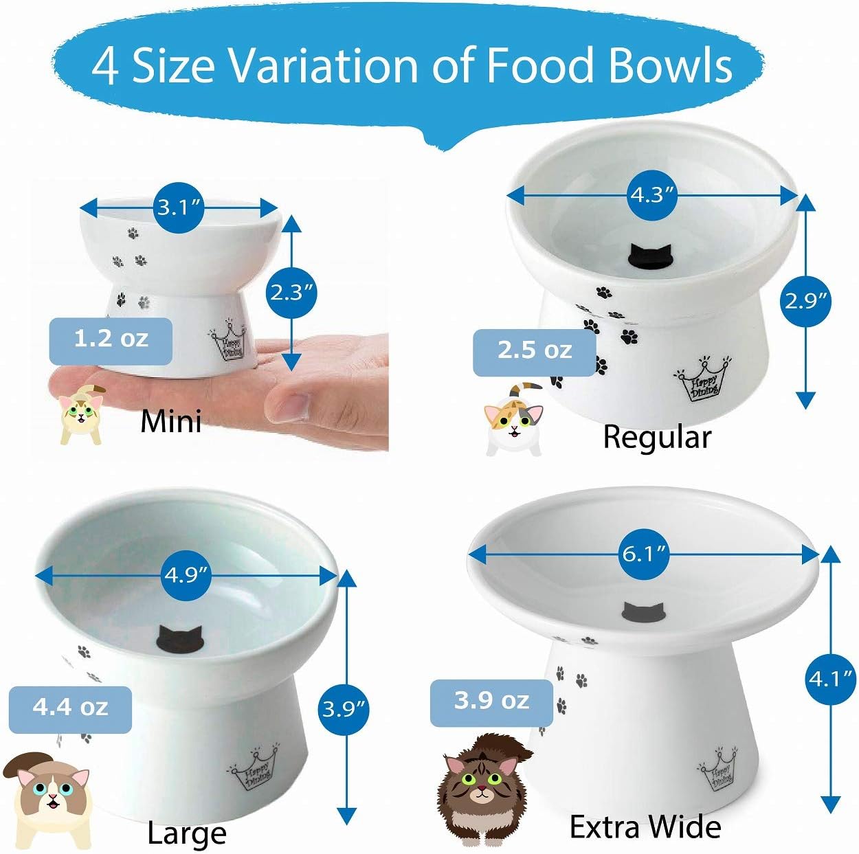 Raised Cat Food Bowl, Stress Free, Backflow Prevention, Dishwasher and Microwave - Image 9