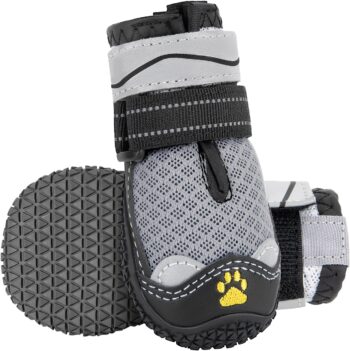 Dog Boots, 2 PCS Outdoor Non-Slip Breathable Waterproof Rubber Soles Paw