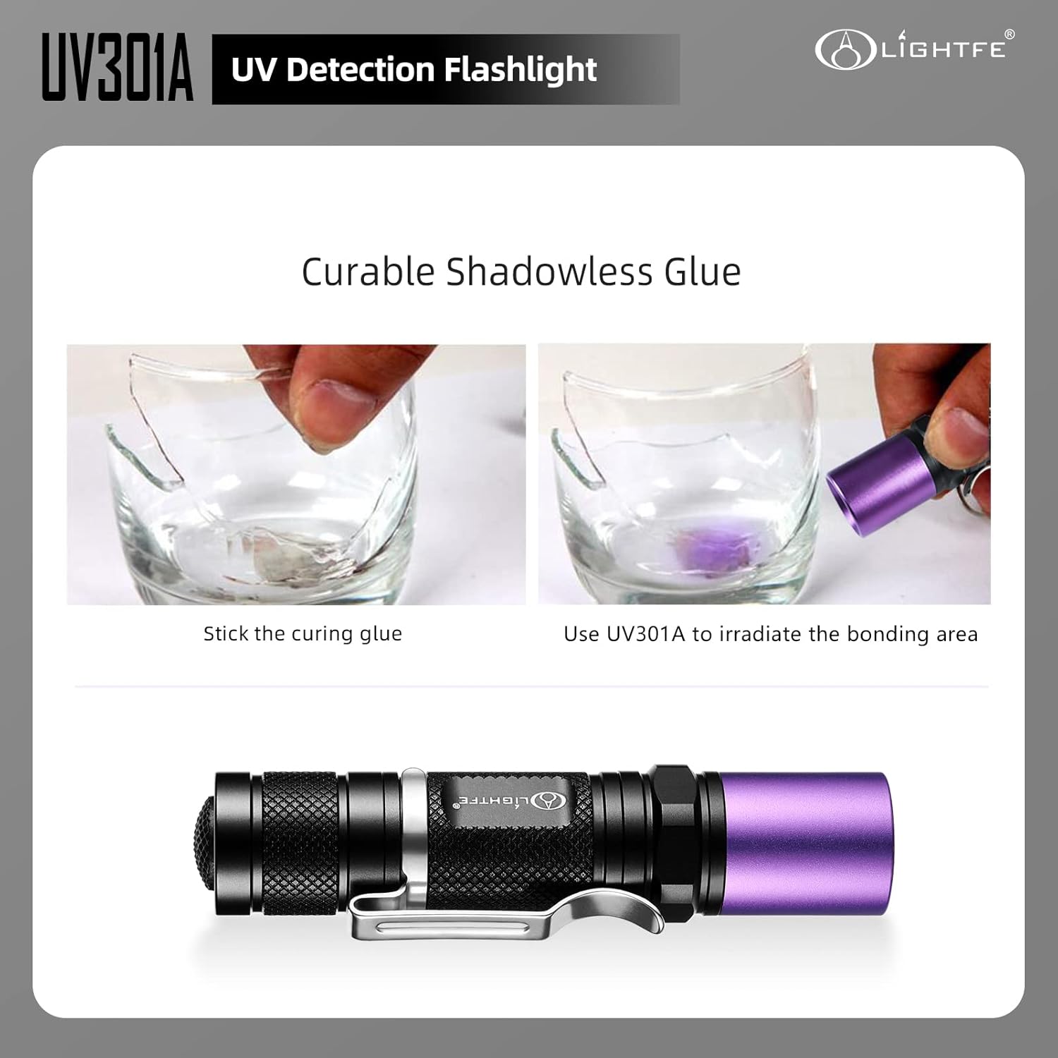 Black Light UV Flashlight with South Korea UV 395nm LED Source - Image 5
