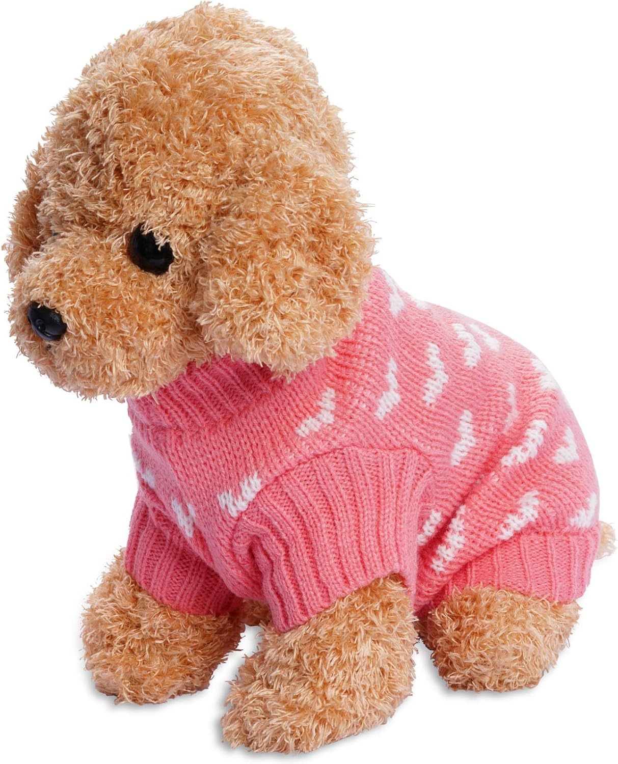 Dog Knitted Sweater Dog Heart Sweater Puppy Sweater Warm Soft Pet Holiday - Image 5