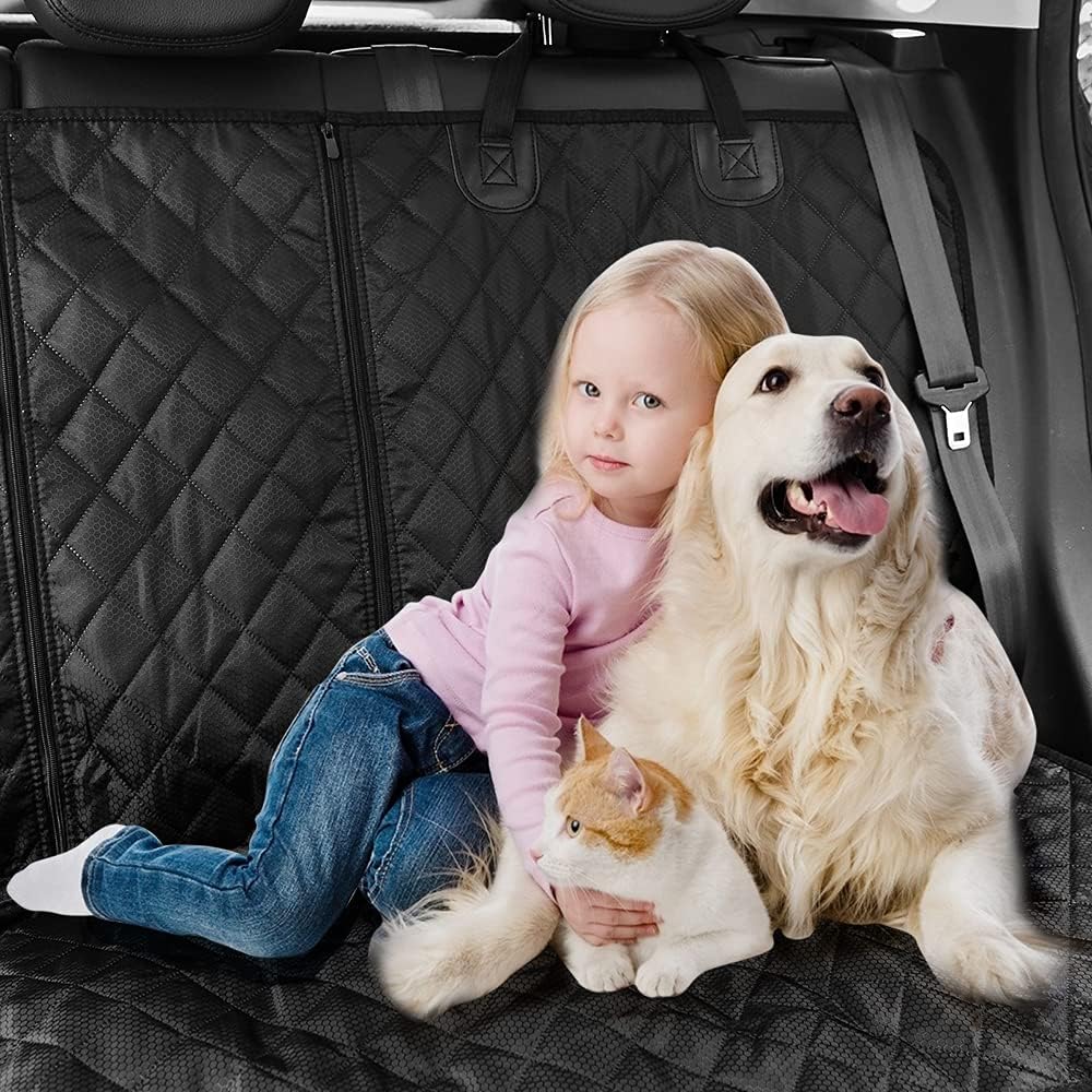 Dog Car Seat Cover for Back Seat Cover for Kids,Non Stick Fur Rear Seat - Image 7