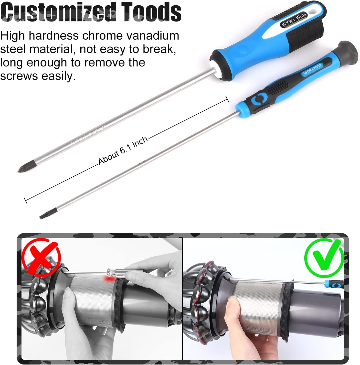 Customized Screwdriver Compatible with Dyson V6 V7 V8 V10 V11 V15 Vacuum - Image 4