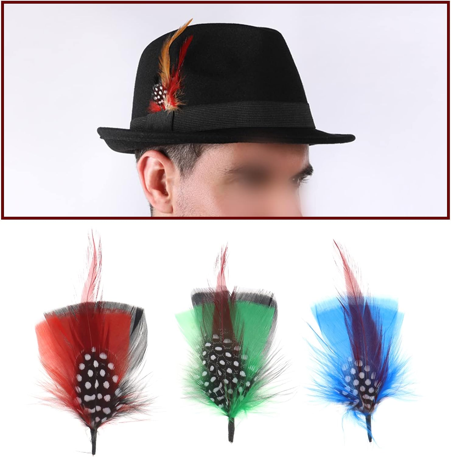 12Pcs Hat Feathers Real Feather Decorative Feather Natural Feather DIY - Image 2