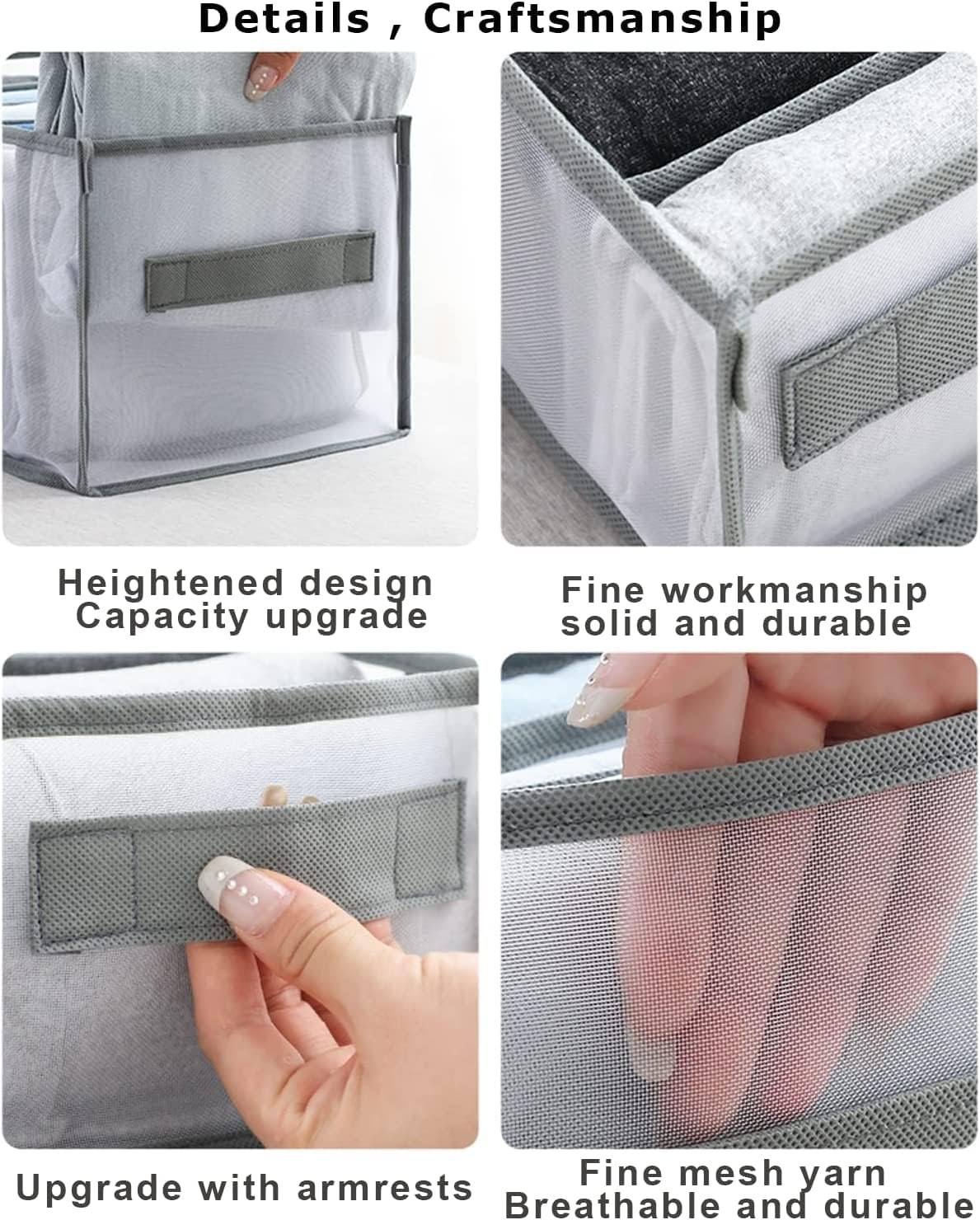 6 Pack Wardrobe Clothes Organiser for Jeans,organiser for folded clothes - Image 4