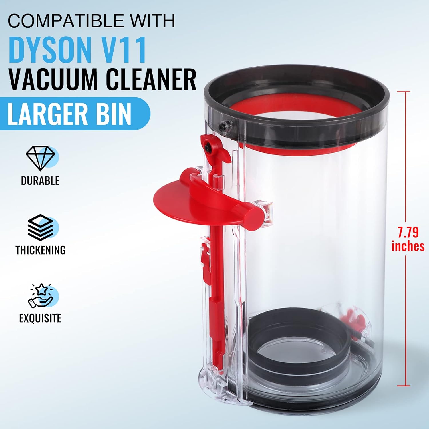 Upgraded Dust Bin Replacement for Dyson V11 V15 SV14 SV15 SV22 Vacuum Cleaner - Image 2