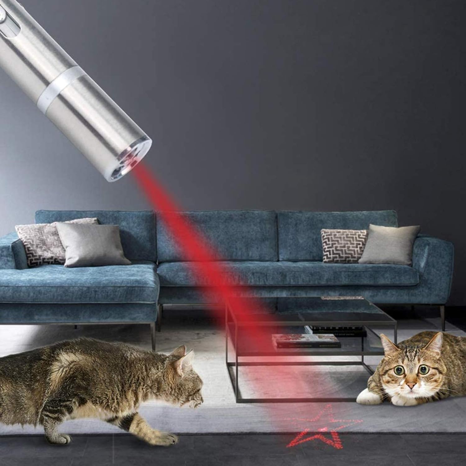 Cat Toys for Indoor Pets,Laser Pointer for Cats Dogs,Interactive Pet Toy - Image 3