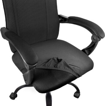 2 Pack Removable Washable Office Computer Chair Seat Covers, Desk Rotating Chair