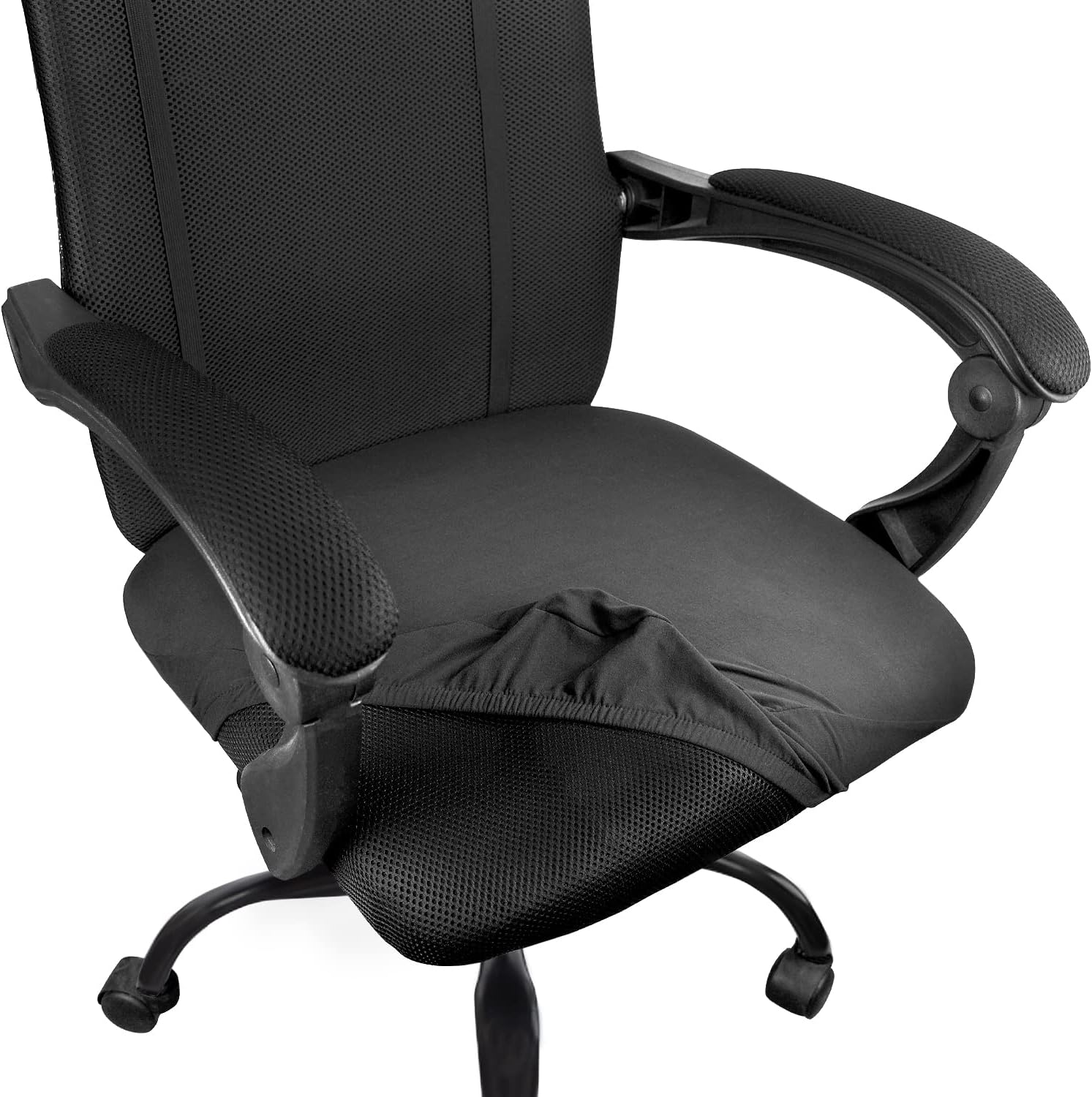 2 Pack Removable Washable Office Computer Chair Seat Covers, Desk Rotating Chair