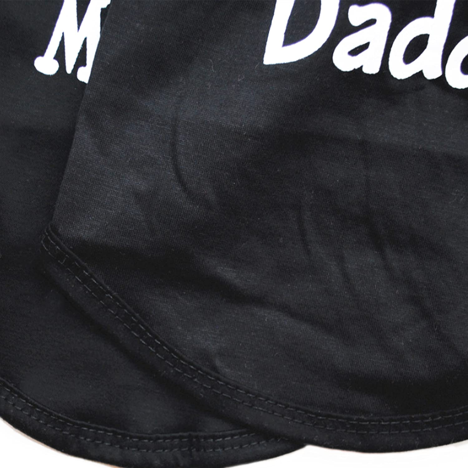 2 PCS I Love My Mommy/Daddy Pattern Dog T-Shirts Clothes Dog Shirts - Image 4