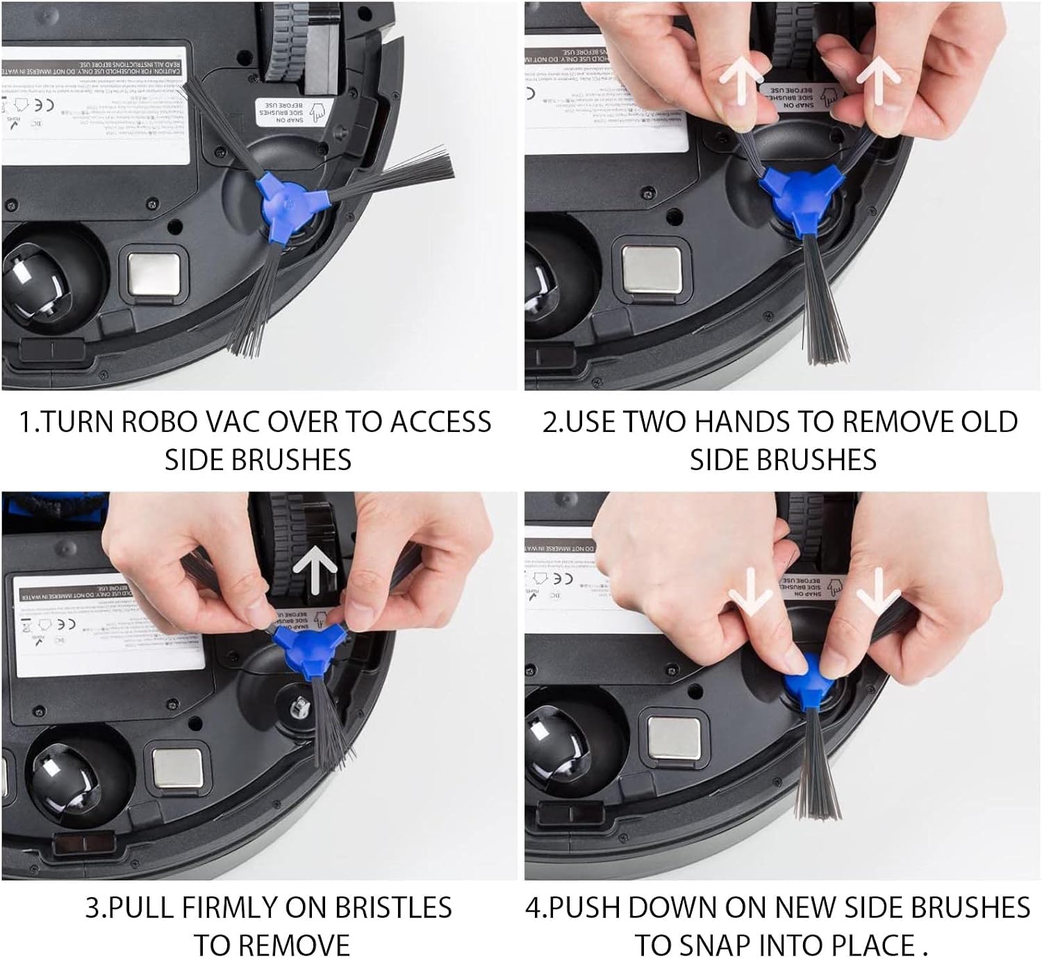 6PCS Replacement Side Brushes Compatible with Eufy RoboVac 11S/11S - Image 4